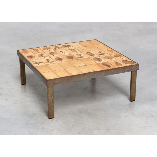 Roger Capron Garrigue Series Tile Coffee Table by Roger Capron For Sale - Image 4 of 7