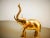 Vintage Gold Brass Elephant For Sale - Image 5 of 12
