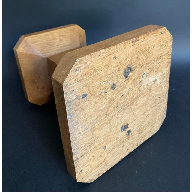 Metal Vintage French Oak Candleholders, 1940s, Set of 4 For Sale - Image 7 of 8