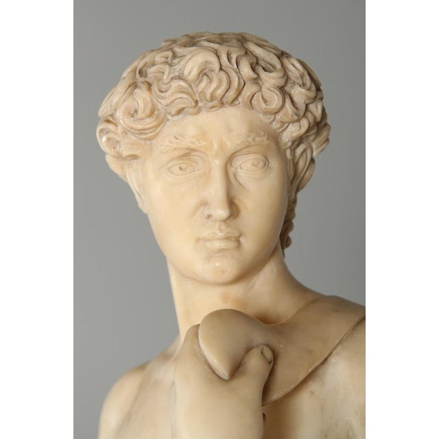 Alabaster Figure of David For Sale - Image 6 of 13