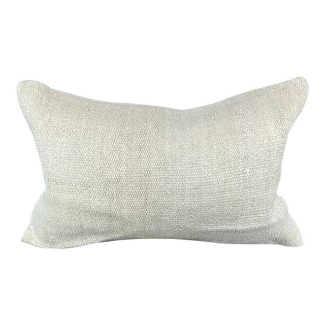 16 x 24 Hemp Pillow Turkish Cushion Natural White Pillow Cushion Cover For Sale