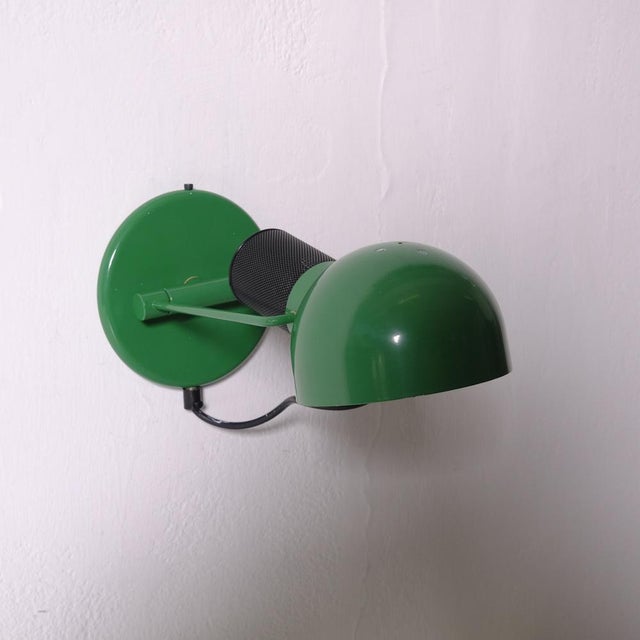 Green Italian Wall or Desk Lamp, 1980s For Sale - Image 8 of 15