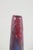 Tall European Red and Blue Glazed Studio Ceramic Vase, 1964 For Sale - Image 3 of 5