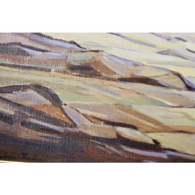 Modern Reuben Hedin, Landscape, 1950s, Oil on Canvas, Framed For Sale - Image 3 of 11