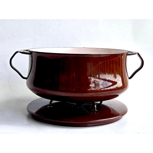 Mid-Century Modern 1970s Dansk Kobenstyle 4 Quart Casserole Pot With Trivet Lid, Designed by Jens H. Quistgaard For Sale - Image 3 of 15