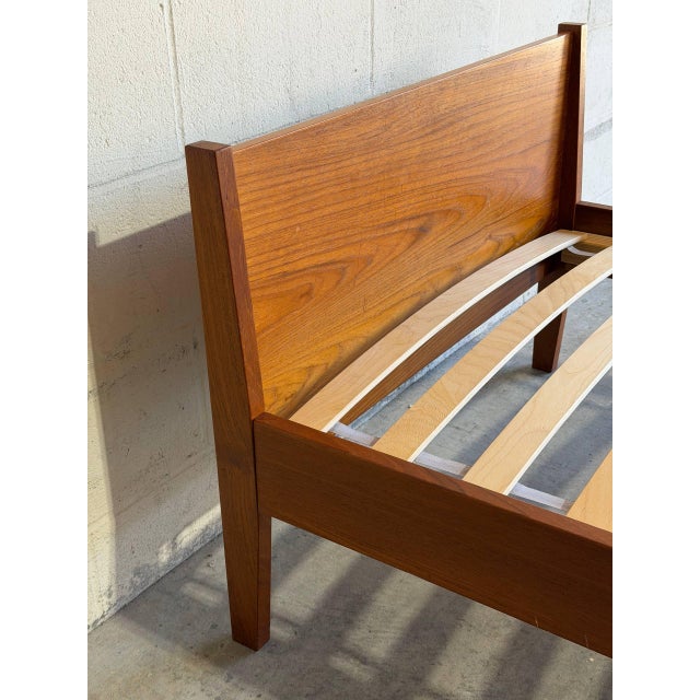 Teak Bed Danish Mid-Century Modern 1960s For Sale - Image 9 of 10
