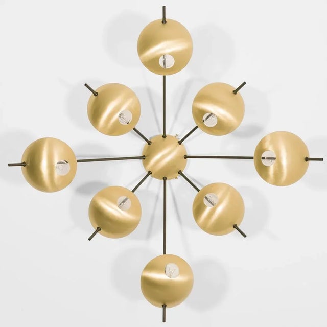 Octo ii pendant by design for macha materials: brass dimensions: w 100 x d 100 x h 42 cm the helios lighting collection is...