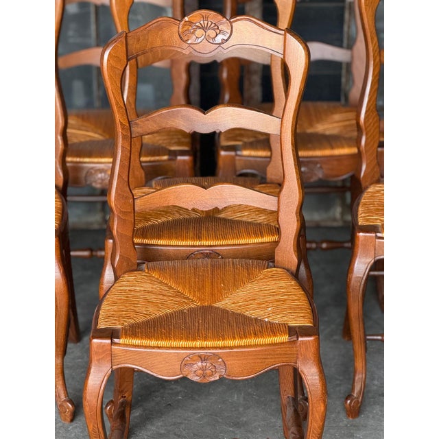 French Country Chairs, 1930s, Set of 8 For Sale - Image 10 of 18