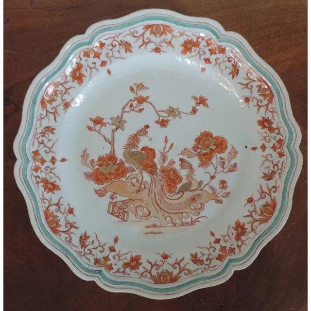 18th Century Chinese Porcelain Peacock in Garden Charger For Sale In New York - Image 6 of 11