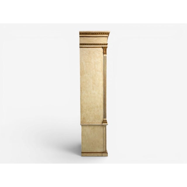 French Regency, Monumental Bookcases, Cream Painted Wood, Gilt, France, 19th C. For Sale - Image 14 of 18
