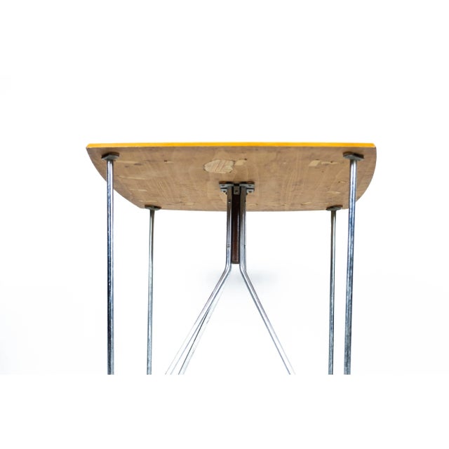 Midcentury Bauhaus Steel Pipe Table, Budapest, 1960 For Sale - Image 6 of 7