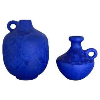 Ceramic Studio Pottery Vases from Hartwig Heyne Ceramics, Germany, 1970s, Set of 2 For Sale
