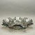 This striking vintage carnival glass bowl by Federal Glass features the classic Pioneer pattern with an embossed intaglio...