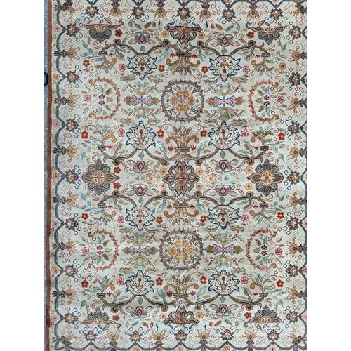 Very Nice mid century Tunisian rug with beautiful and decorative design in style of the antique Spanish rugs, and nice...