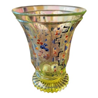 Antique Museum Bohemian Glass Spa Glass For Sale