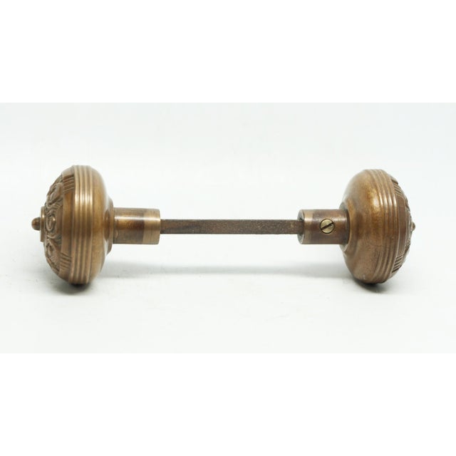 Victorian Pair of Reading Columbian Bronze Door Knobs For Sale - Image 3 of 4