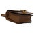 Brown Smooth Leather Small Box Bag For Sale In New York - Image 6 of 8