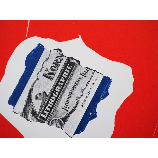 Robert Motherwell, Composition rouge, Lithograph For Sale - Image 4 of 6