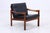 Mid-Century Teak and Leather Armchair by Illum Wikkelsø for Niels Eilersen and Musterring, 1960s For Sale - Image 4 of 13