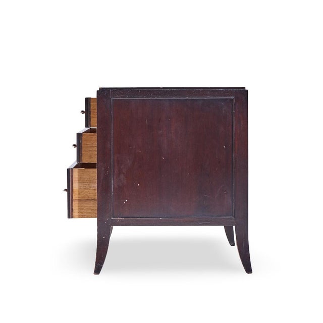 Late 20th Century Barbara Barry for Baker Mahogany Commode Nightstand End Tables - Pair For Sale - Image 5 of 13