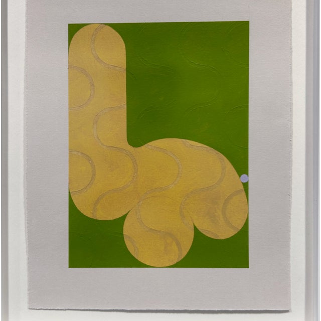 Untitled by Emily Bartolone, 2024 Acrylic on paper 11.5 x 9 inches unframed, 14.5 x 12.25 inches framed "Stemming from my...