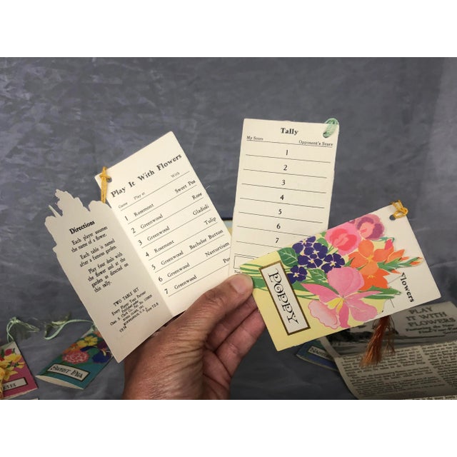 1920s Art Deco Bridge Game Tally Set For Sale - Image 9 of 11