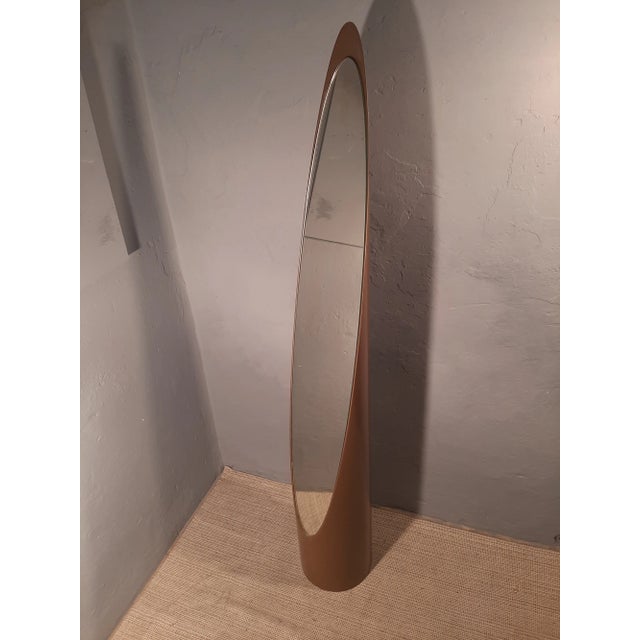 Unghia Floor Mirror in Brown Plastic, 1970s For Sale - Image 11 of 11