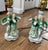 8.5” to top of porcelain, 11” to base of bulb. Made in Japan. Excellent condition and in good working order with original...