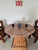 Kreiss "Duchess" Marble + Sculptural Wood Pedestal Card Table Game Table Dining For Sale - Image 18 of 18