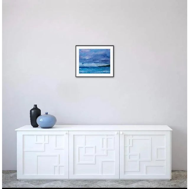 Quiet Places & Coastal — Maui Blue Original oil painting by Haas, 11 x 14 unframed masonite panel, signed. A modern...