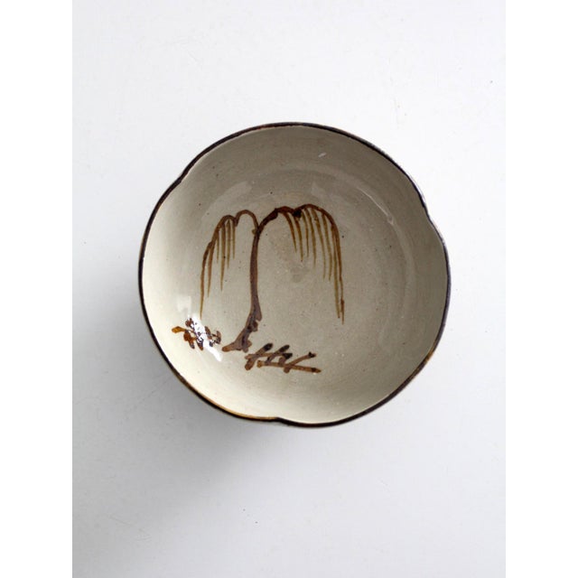 Vintage Handmade Studio Pottery Bowl For Sale - Image 9 of 11