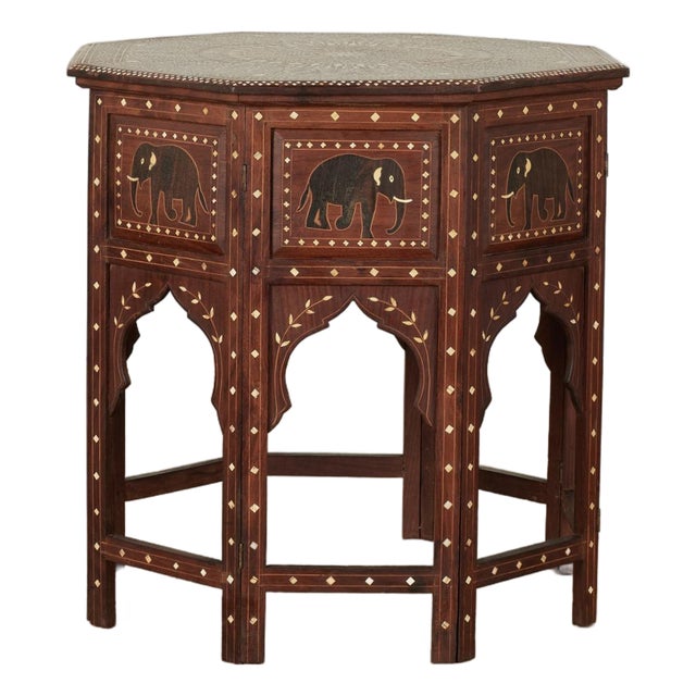 Antique Anglo Indian Inlaid Table or Stand For Sale