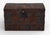 Charles II Wrought-Iron Mounted Brass-Studded Leather Coffer Trunk With Drawers For Sale - Image 4 of 12