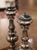 Mid 20th Century Pair of Mid-Century Italian Carved Silver-Leaf Pricket Candlesticks For Sale - Image 5 of 6