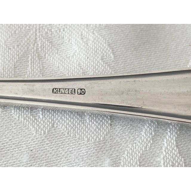 Traditional 20th Century German Cutlery Fish Knives & Fish Forks Silver-Plated by Klingel - 20 Pieces For Sale - Image 3 of 10