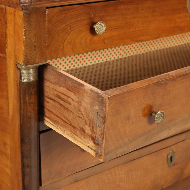 Empire Chest of Drawers in Walnut For Sale - Image 4 of 11