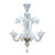 Chandelier made of Murano glass from the island of Murano outside of Venice, Italy. This piece has six arms with...