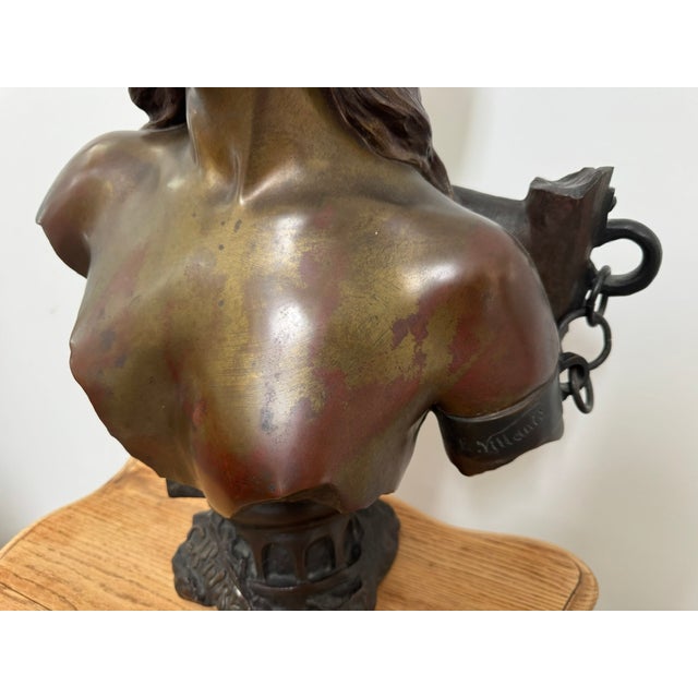 Brown Emmanuel Villanis, Nude Capture, 19th Century, Bronze For Sale - Image 8 of 14