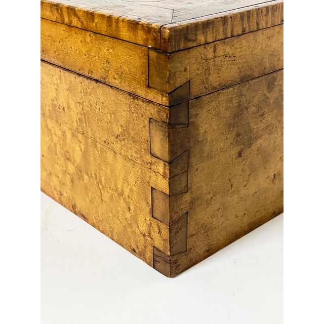 Campaign 18th Century Inlaid Marquetry Document Box For Sale - Image 3 of 11