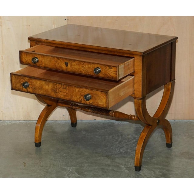 Tuscan Neoclassic Townhouse Sideboards in Burr Oak from Ethan Allen, Set of 2 For Sale - Image 16 of 18