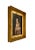 Early 20th Century Antique Portrait Elgant Lady Fine Painting Oil on Board in Wooden Golden Frame For Sale - Image 5 of 9
