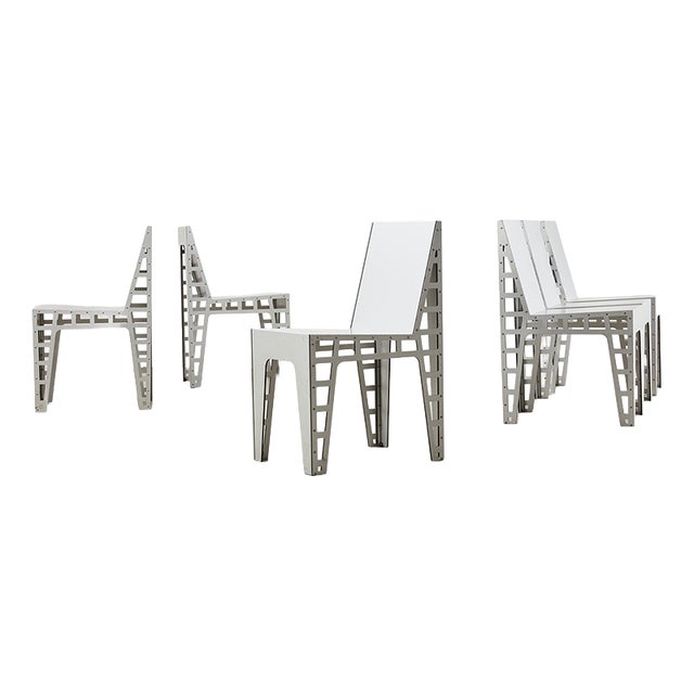 Vintage Alu Chairs by Richard Hutten for Hidden Netherlands, 2000, Set of 4 For Sale
