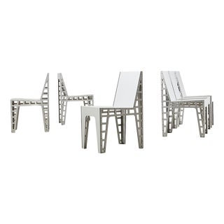 Vintage Alu Chairs by Richard Hutten for Hidden Netherlands, 2000, Set of 6 For Sale