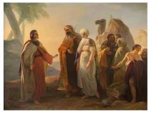 Enrico Savini, The Wedding of Rebecca and Isaac, Oil Painting, Mid-19th Century