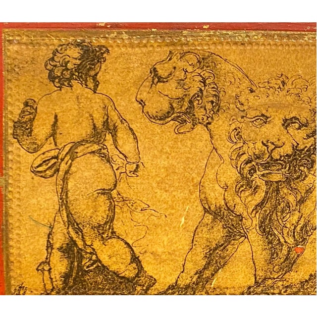 Hollywood Regency 1960s Florentia Neoclassical Gilt and Painted Box For Sale - Image 3 of 9