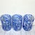 1990s Vintage Mid-Century Modern Blue White Confetti Hand Blown Tumbler Glasses For Sale - Image 5 of 6