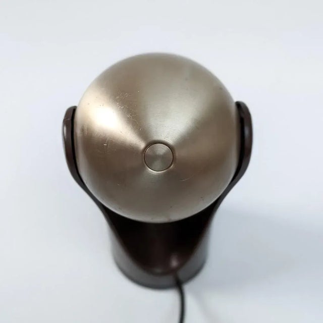 Brown Space Age Sensorette Eyeball Lamp, 1970s For Sale - Image 8 of 12