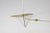Metal Italian Brass and White Metal Tripod Floor Lamp in the Style of Stilnovo, 1950s For Sale - Image 7 of 9