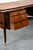 Brown 1960s Mid Century Modern Desk Office Executive Walnut Cane Back 4 Drawers File MCM 60s For Sale - Image 8 of 12