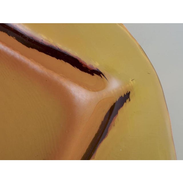 Scandinavian Glass Dinner Plates in Smoke-Coloured Glass, 1970s, Set of 6 For Sale - Image 6 of 8